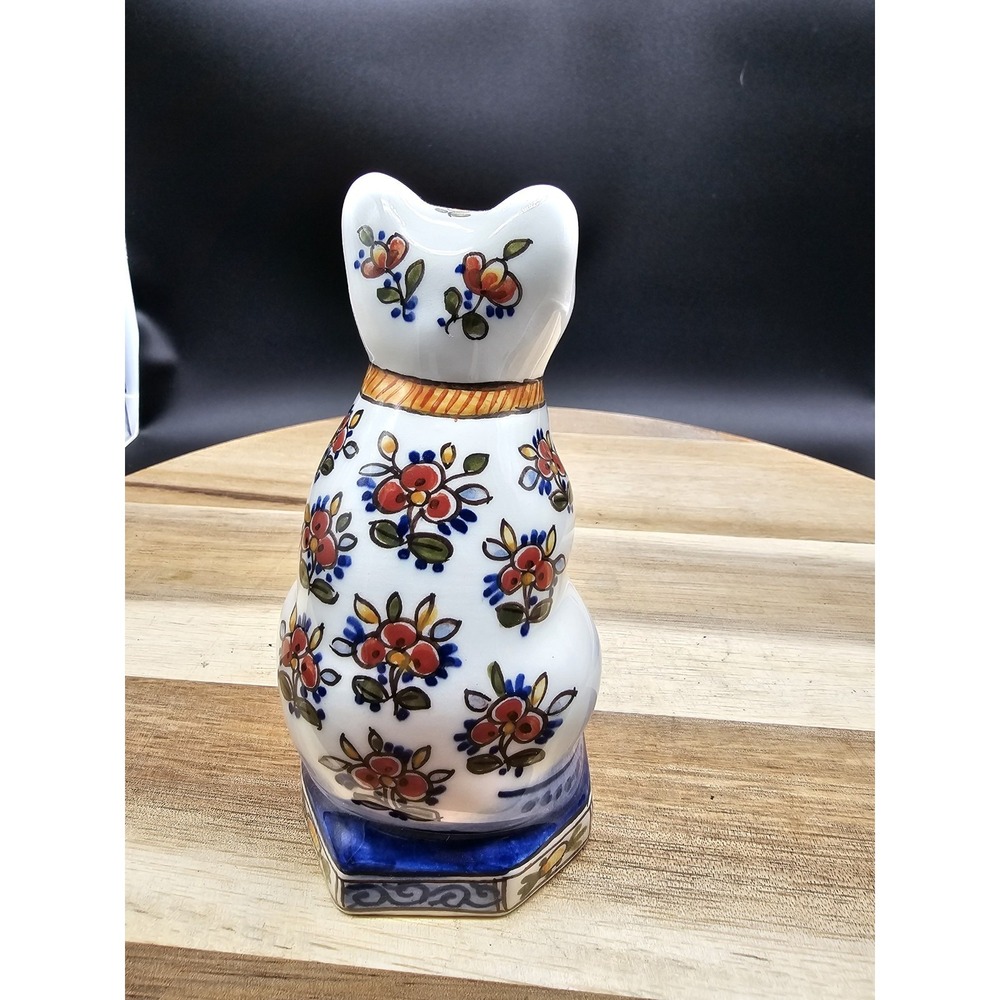 Vintage Delft Holland Ceramic Cat Figurine - Picture 3 of 7